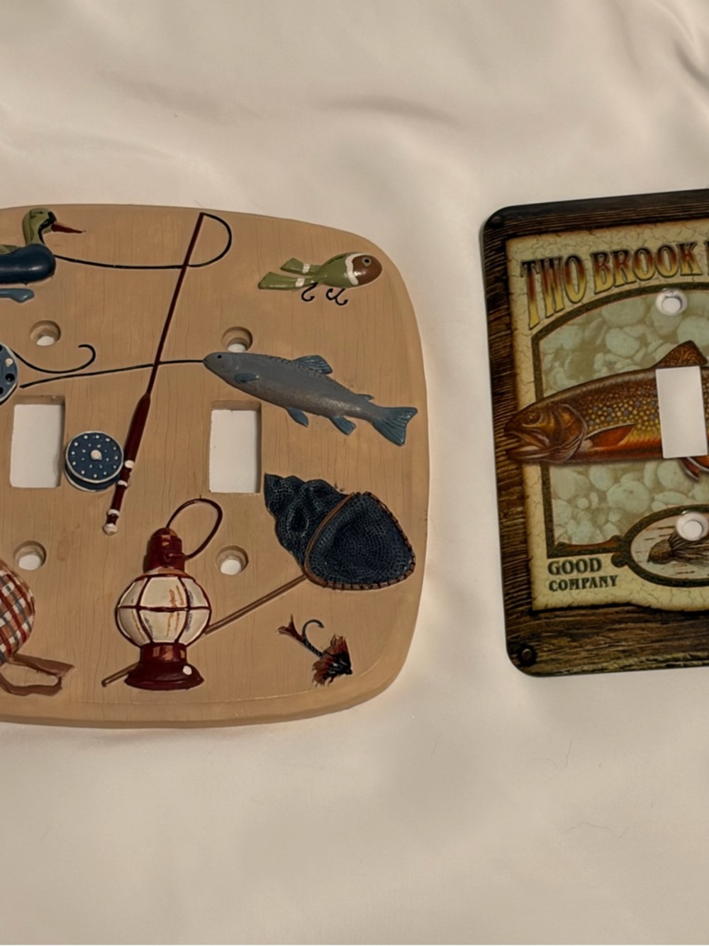 Fishing Gear Themed Double and single Toggle Light Switch Covers - Multi Color - Picture 7 of 7